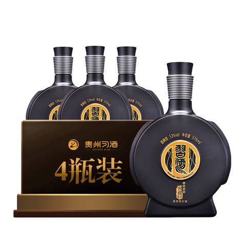 習酒(XI LIQUOR)白酒 茅台集团贵州习酒 窖藏1988雅致版 53度579ml*4整箱酱香型白酒 習酒(XI LIQUOR)（新老包装 ...