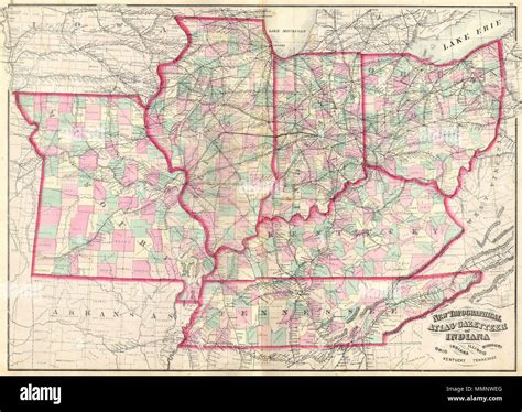 . English: This is an 1874 Asher & Adams hand colored map of the ...