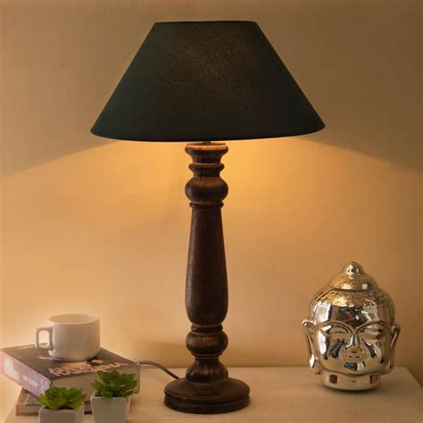 Buy HOMESAKE Wooden Table Lamp from Homesake at just INR 2900.0