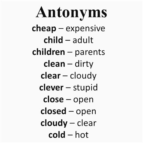 Learn English Quickly on Pinno: Opposite Words #Antonyms #english #en...