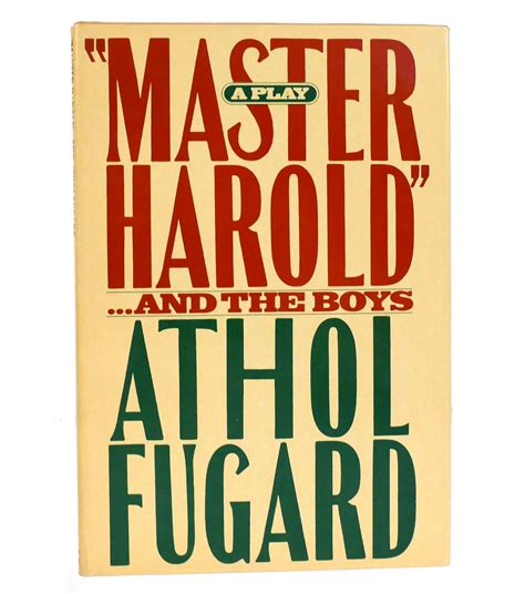 MASTER HAROLD ...AND THE BOYS | Athol Fugard | Book Club Edition