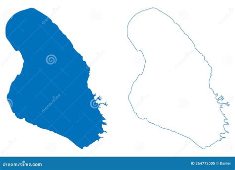 Lake Baskunchak Russia, Russian Federation, Astrakhan Oblast Map Vector ...