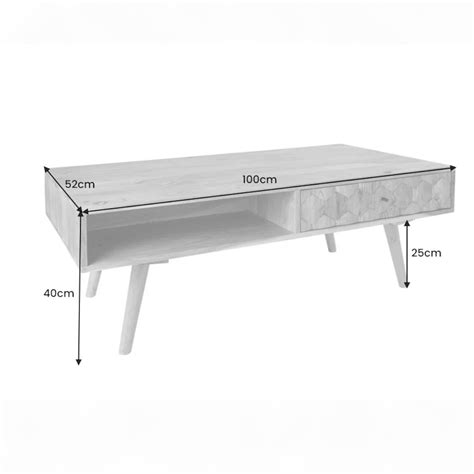 Shop Hive Solid Acacia Wood Coffee Table By Nismaaya Decor