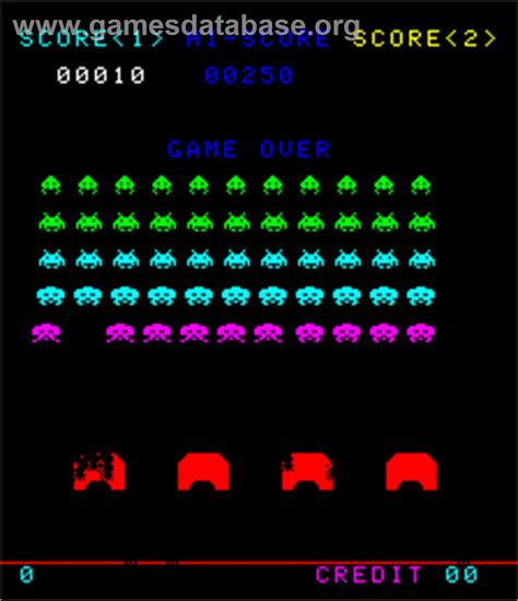 Image result for Space Invaders Game Over Screen