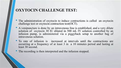 Non-stress test, and contraction stress test, presentation | PPTX