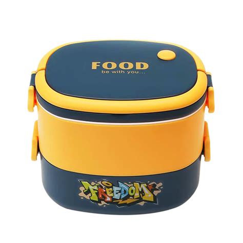 Buy Kuber Industries Insulated Lunch Box with 2 Compartments|100% BPA ...