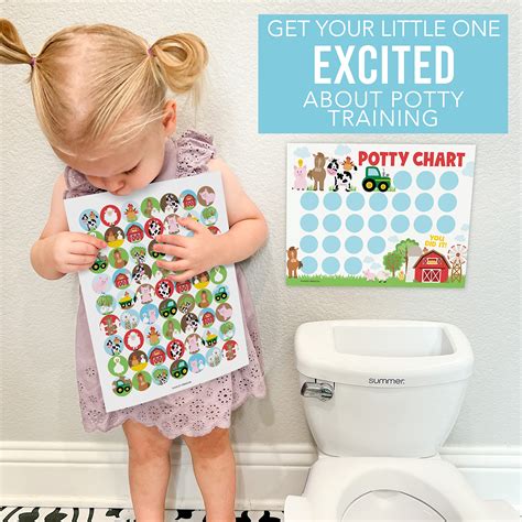 Snapklik.com : Hadley Designs Farm Animals Sticker Chart For Kids Potty ...