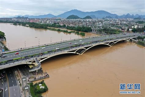 漓江现今年来最高洪峰水位（147.35米）-广西高清图片-中国天气网