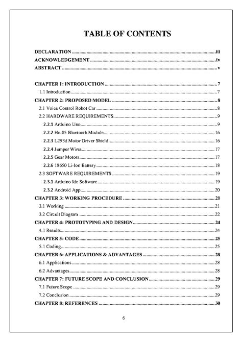Car report - RC CAR - TABLE OF CONTENTS DECLARATION - Studocu