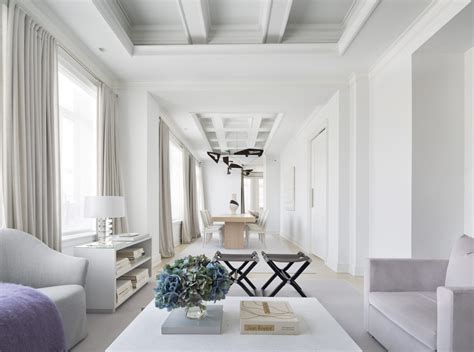 Luxury Living Room with Modern Floor Lamps in New York City