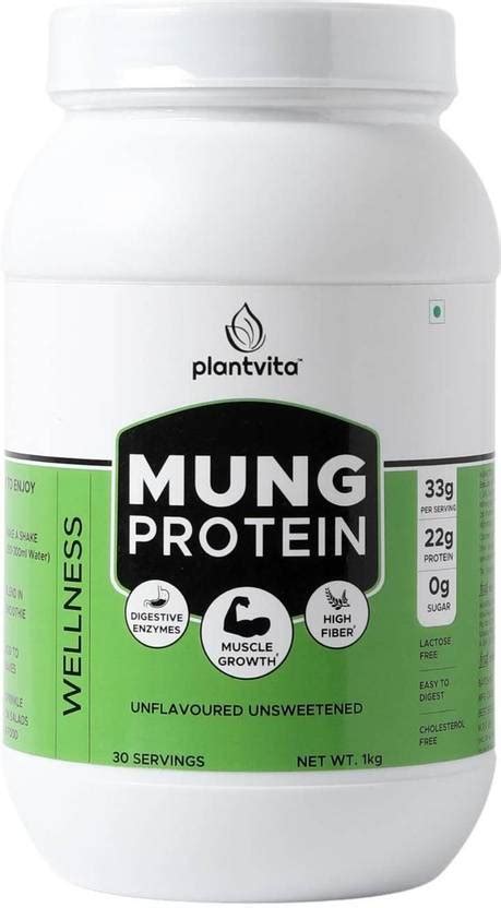 plantvita MUNG Protein Powder for Daily Vitality and Wellness (1Kg ...
