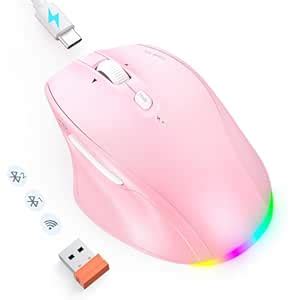 Amazon.in: Buy Doci Wireless Bluetooth Mouse, LED Rechargeable ...