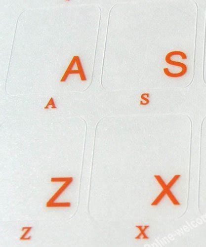 Online-Welcome Norwegian Transparent with Orange Lettering Stickers for ...