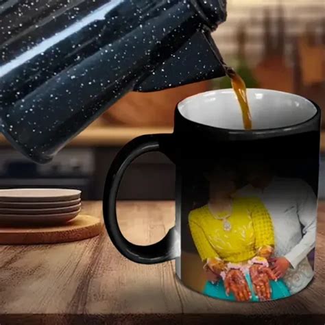 Custom Printed Magic Mug | Black Mug | Gift for every Occasion | 325 ml