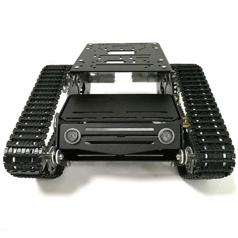 Professional YP100 Metal Robot Tank Car Chassis Kit with 2pcs Encoder ...