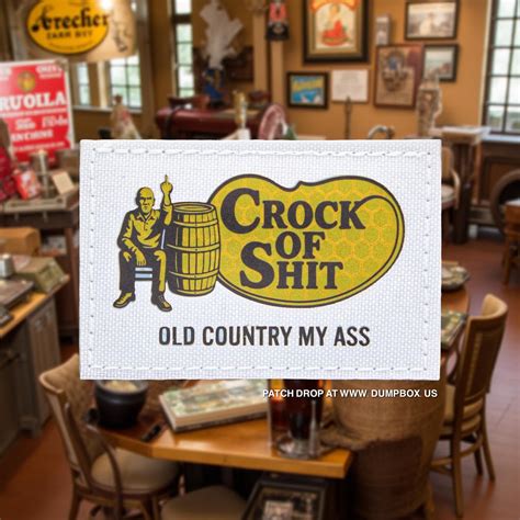 Crock of Shit Laser Cut Reflective Patch | DUMP BOX