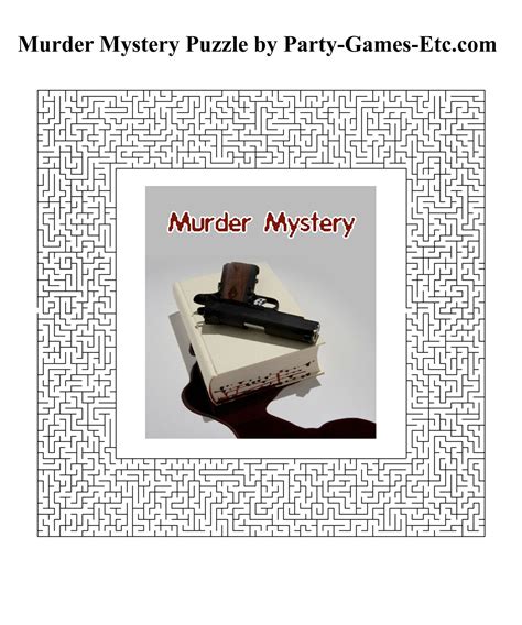 Murder Mystery Party Games Free Printable - Printable Party