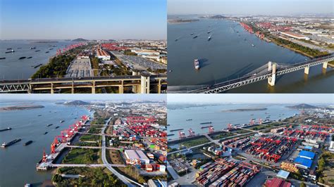 安徽芜湖：长江码头装卸忙-人民图片网