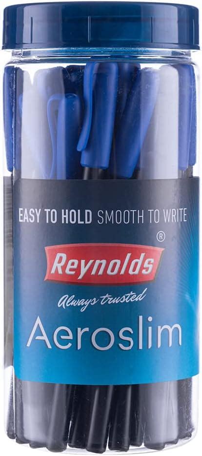 Reynolds AEROSLIM BP 25 CT JAR - BLUE | Ball Point Pen Set With ...