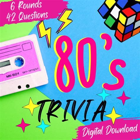 80s Themed Party Game, Printable Back to the 80s Trivia, Trivia Night ...