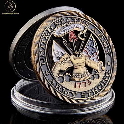 Army Core Values Military Hollow Bronze Challenge Coin