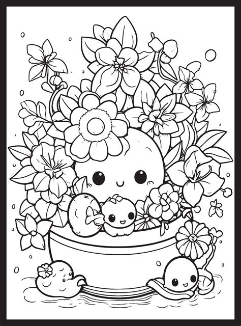 Coloring Pages Cute Kawaii