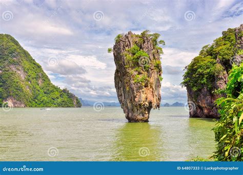 James Bond Island in Thailand, Ko Tapu Stock Image - Image of james ...