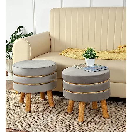 ShadowKart Ottoman Pouffes Stool for Living Room Poof Sitting Furniture ...