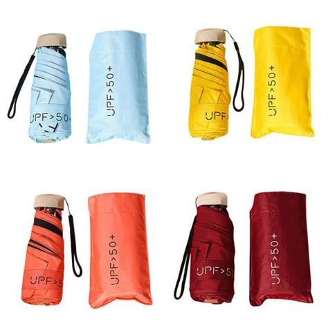 Buy Lightweight Folding Umbrella UV Protection Travel Umbrella Outdoor ...