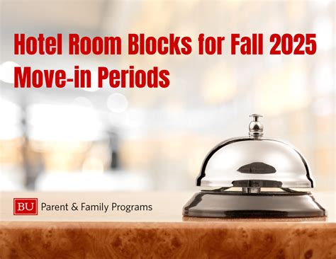 Hotel Room Blocks for the Fall 2025 Move-in Period for Returning ...