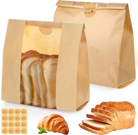 Amazon.com: Large Paper Bread Bags for Homemade Bread Sourdough Bread ...