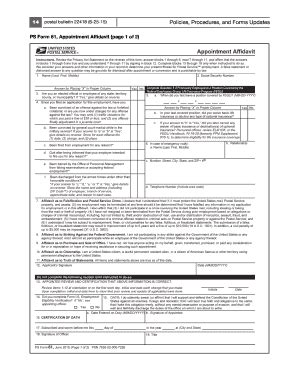 USPS PS 61 2015-2026 - Fill and Sign Printable Template Online