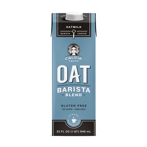 Califia Farms Oat Barista Blend Oat Milk, Dairy Free Milk, 32 oz ...