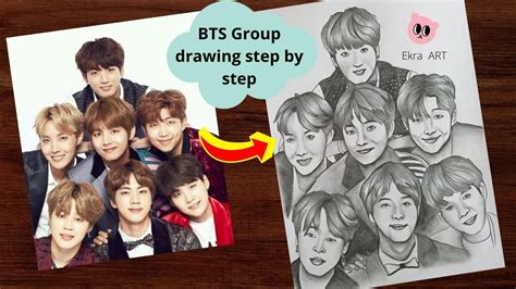 Image result for BTS Drawing Tutorial