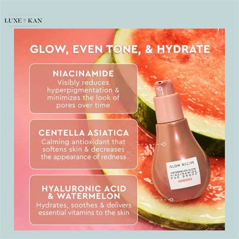 GLOW RECIPE Watermelon Glow - Niacinamide Hue Drops – Luxe by Kan