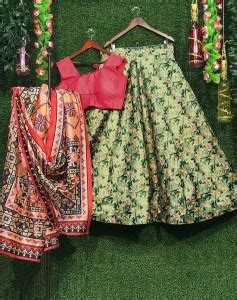 Kedar Fab Girls Lehenga Choli Ethnic Wear Printed Lehenga, Choli and ...