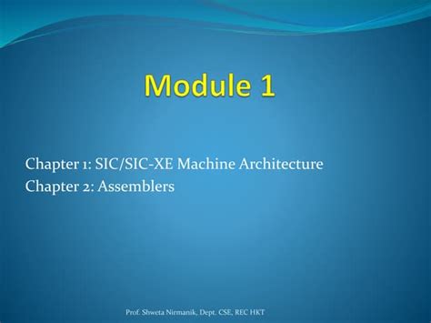 System Software Module 1 的图像结果