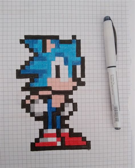 Sonic pixel art – Artofit