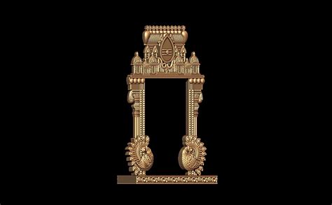 Temple Frame 3D Model STL File