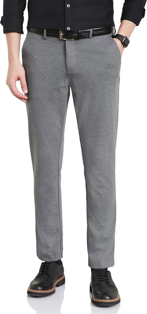 Symbol Premium Men's Slim Fit Stretch Knit Pants - Smart Casual | Flexi ...