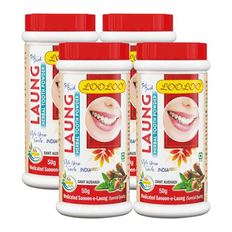Buy LOOLOO Herbal Medicated Gum Care Tooth Laung Powder |Tooth And Gum ...