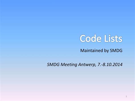 Codes Lists 的图像结果