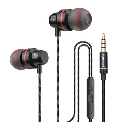 Honeywell Moxie V50 Wired Earphones with Built in Mic, 10mm*2 Drivers ...