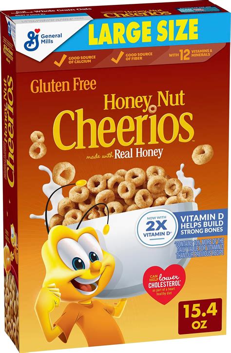 Amazon.com: Honey Ohs! Family Size Cereal, Crunchy Breakfast Cereal Os ...
