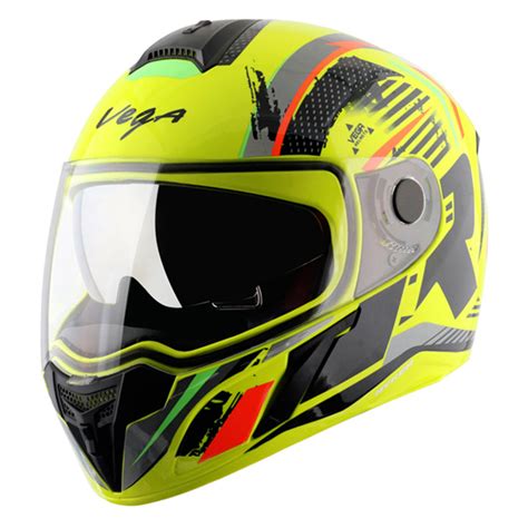 Vega Ryker D/V Attic Neon Yellow Black Helmet | Shop Helmets at ...
