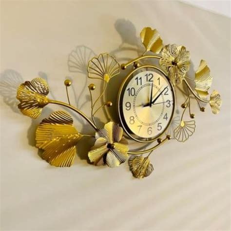 Buy SAMEER Metal Vintage Wall Clock for Bedroom| Living Room Floral ...