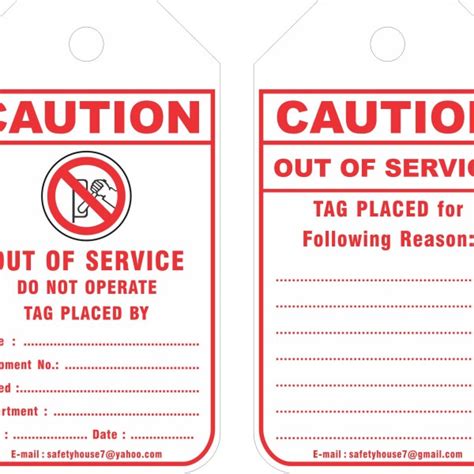 Lockout Tags Manufacturer India | Loto Tags Supplier | Safety House Loto