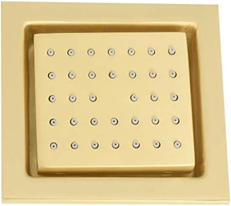 HOMEDEC Concealed Square Brass Shower Body Spray Jet Spa Massage Shower ...