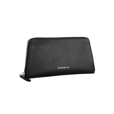 Freya Women’s Leather Folio Wallet Black | Svenklas