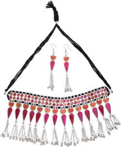 Primis Oxidised Silver 900 Silver Silver Jewellery Set Price in India ...